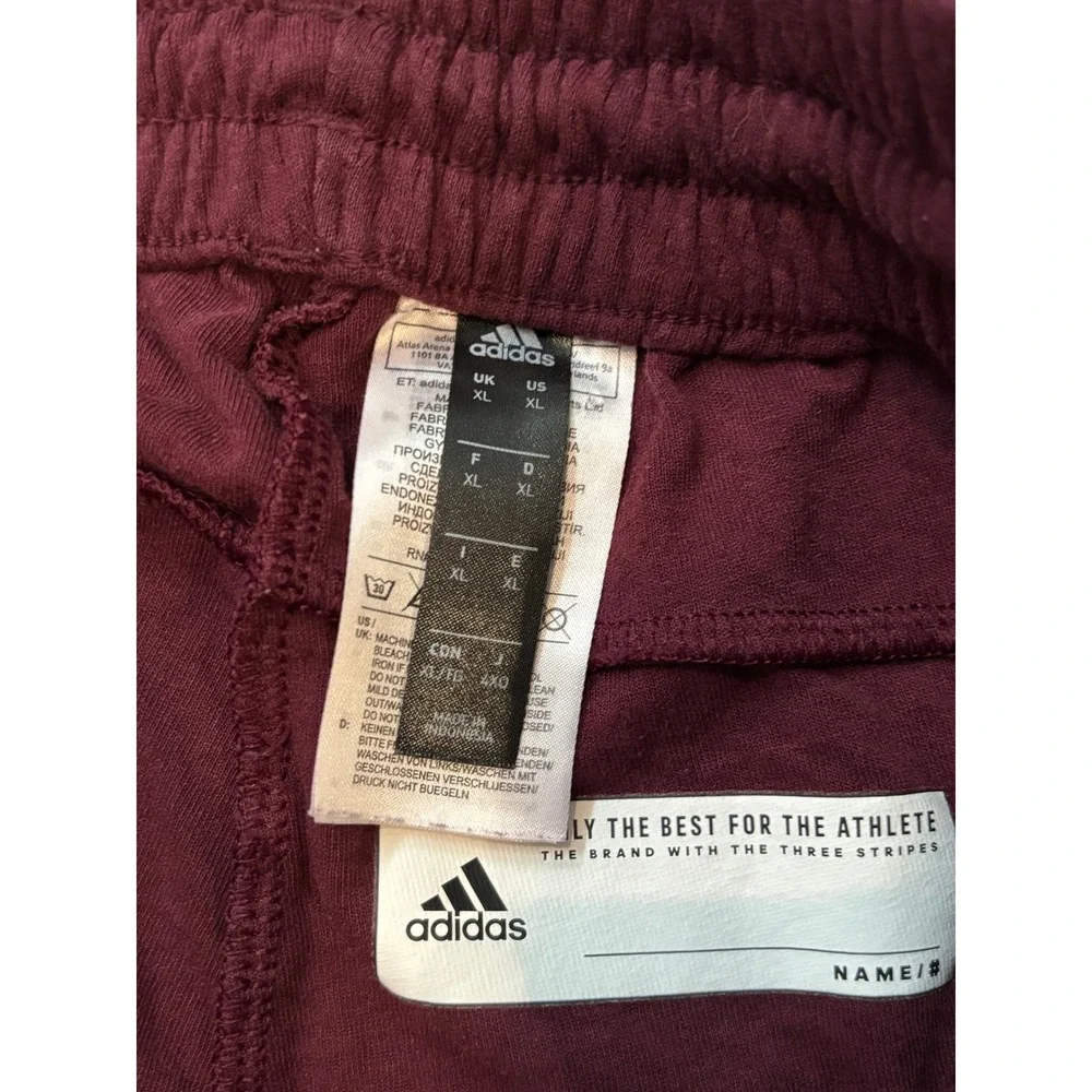 Adidas CMU Chippewas Climalite Track Pants Mens XL Maroon Gold Mesh Zip Ankle
